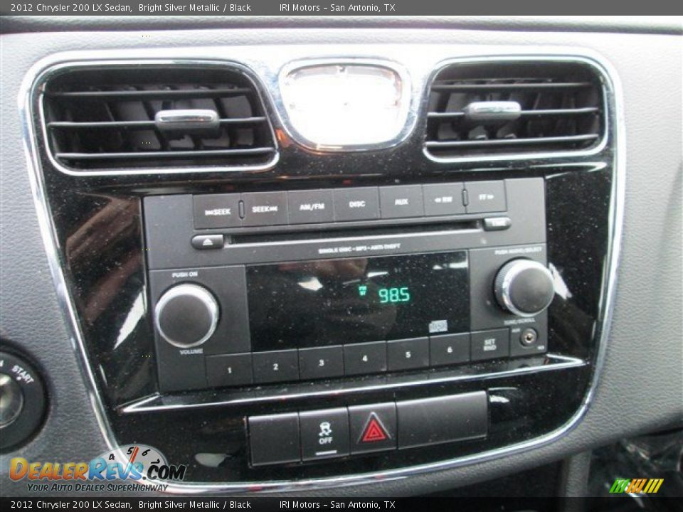 2012 Chrysler 200 LX Sedan Bright Silver Metallic / Black Photo #14