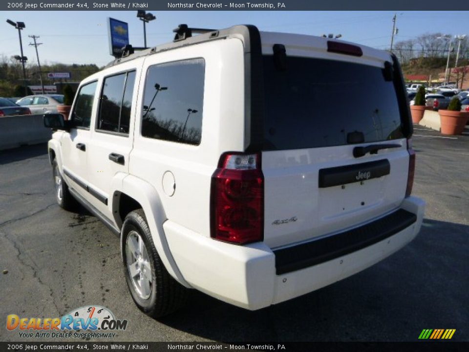 2006 Jeep Commander 4x4 Stone White / Khaki Photo #5