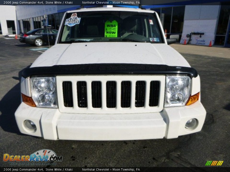 2006 Jeep Commander 4x4 Stone White / Khaki Photo #8