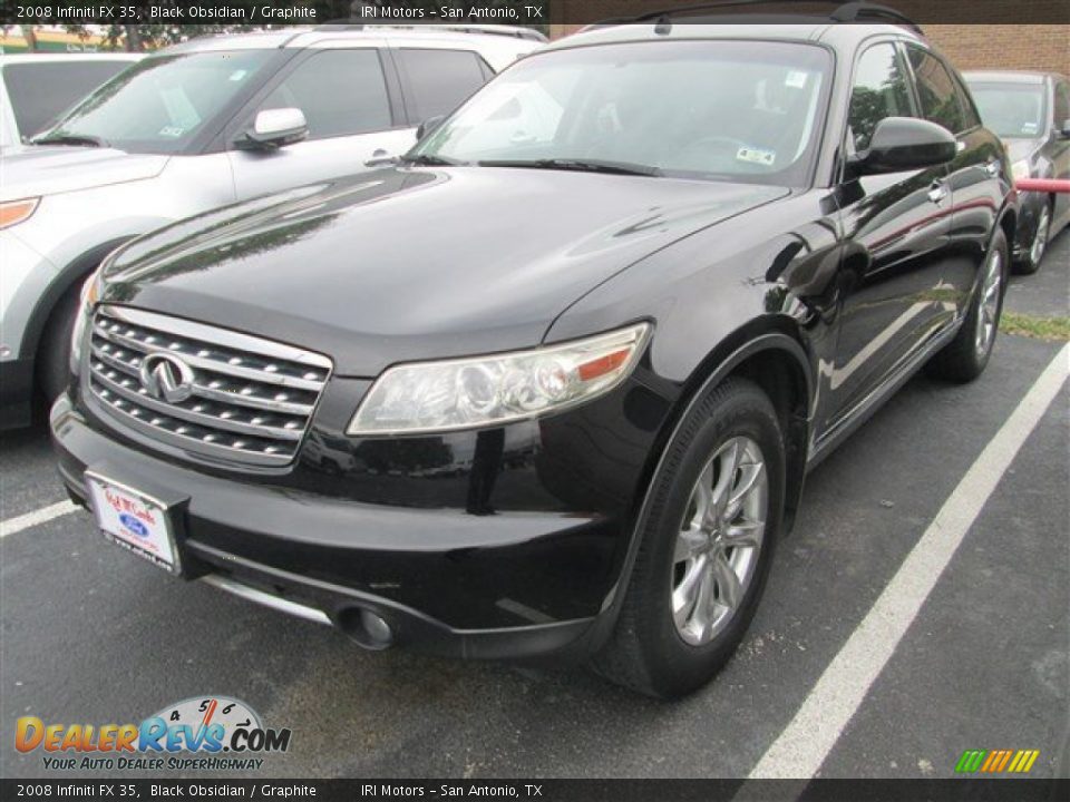 2008 Infiniti FX 35 Black Obsidian / Graphite Photo #4