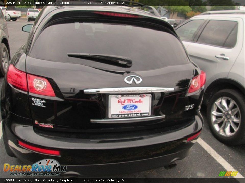 2008 Infiniti FX 35 Black Obsidian / Graphite Photo #5