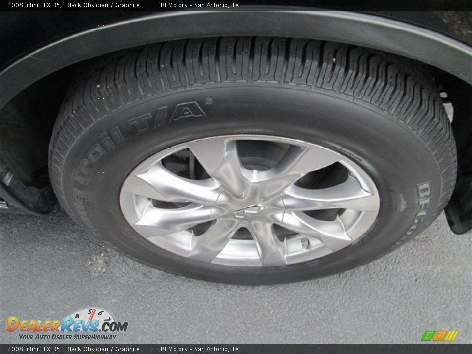 2008 Infiniti FX 35 Black Obsidian / Graphite Photo #6