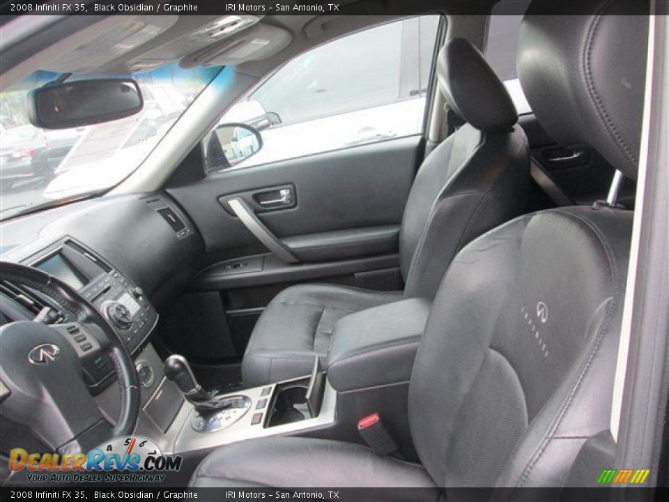 2008 Infiniti FX 35 Black Obsidian / Graphite Photo #7