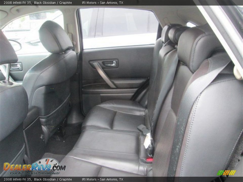 2008 Infiniti FX 35 Black Obsidian / Graphite Photo #8