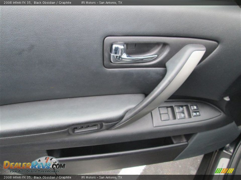 2008 Infiniti FX 35 Black Obsidian / Graphite Photo #10
