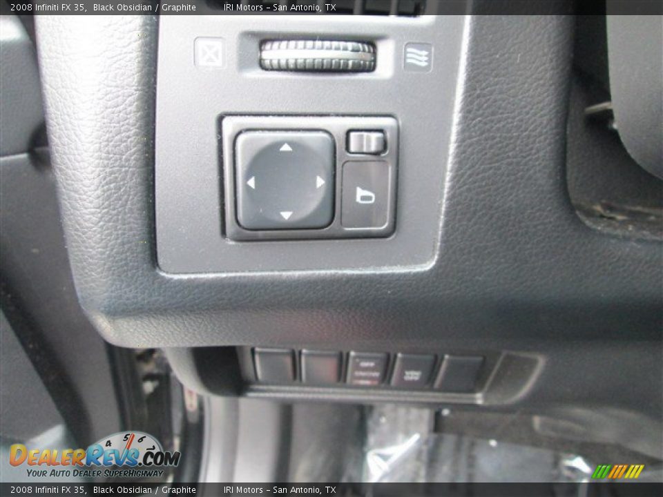 2008 Infiniti FX 35 Black Obsidian / Graphite Photo #11