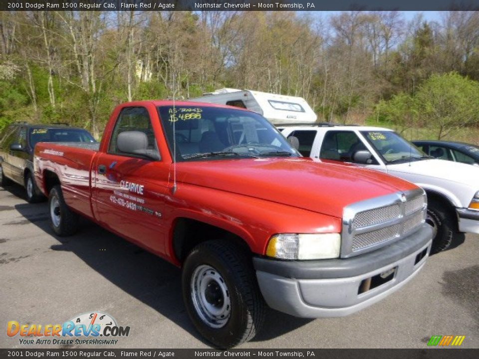 2001 Dodge Ram 1500 Regular Cab Flame Red / Agate Photo #1
