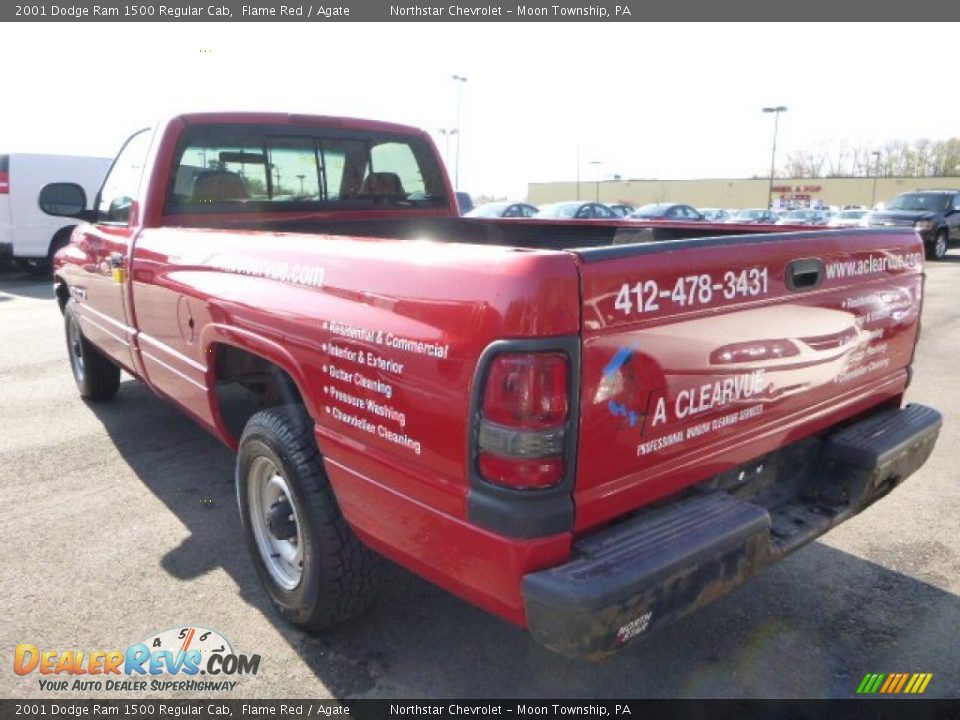 2001 Dodge Ram 1500 Regular Cab Flame Red / Agate Photo #3