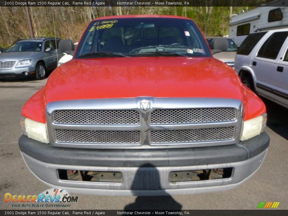 2001 Dodge Ram 1500 Regular Cab Flame Red / Agate Photo #5