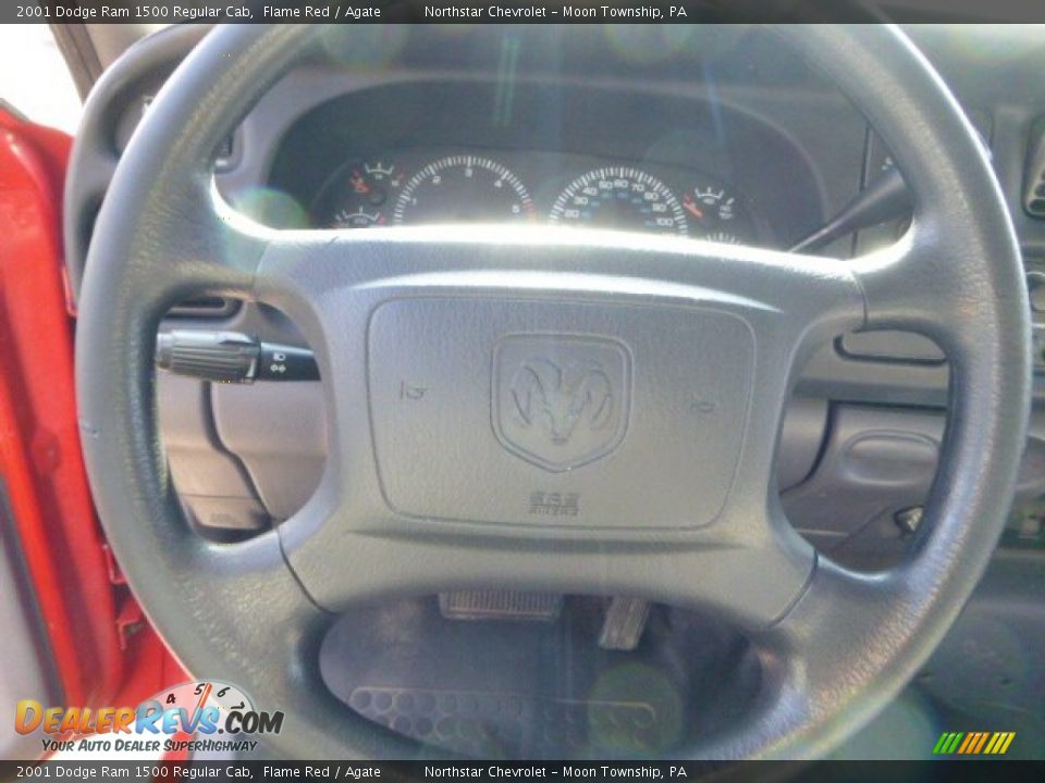 2001 Dodge Ram 1500 Regular Cab Flame Red / Agate Photo #12