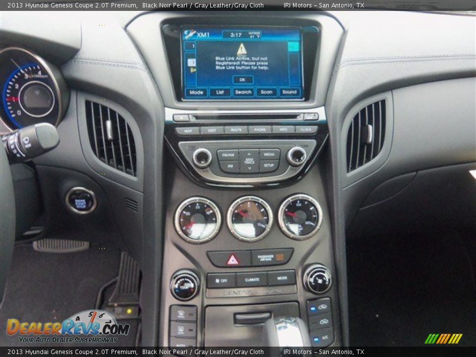 2013 Hyundai Genesis Coupe 2.0T Premium Black Noir Pearl / Gray Leather/Gray Cloth Photo #14