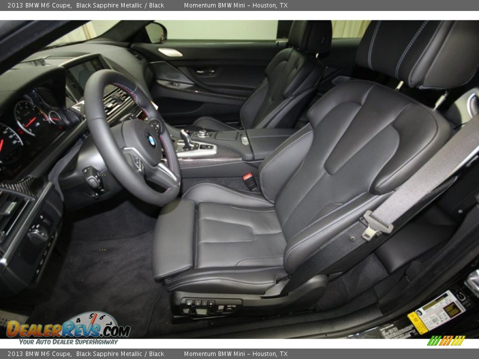 Black Interior - 2013 BMW M6 Coupe Photo #3