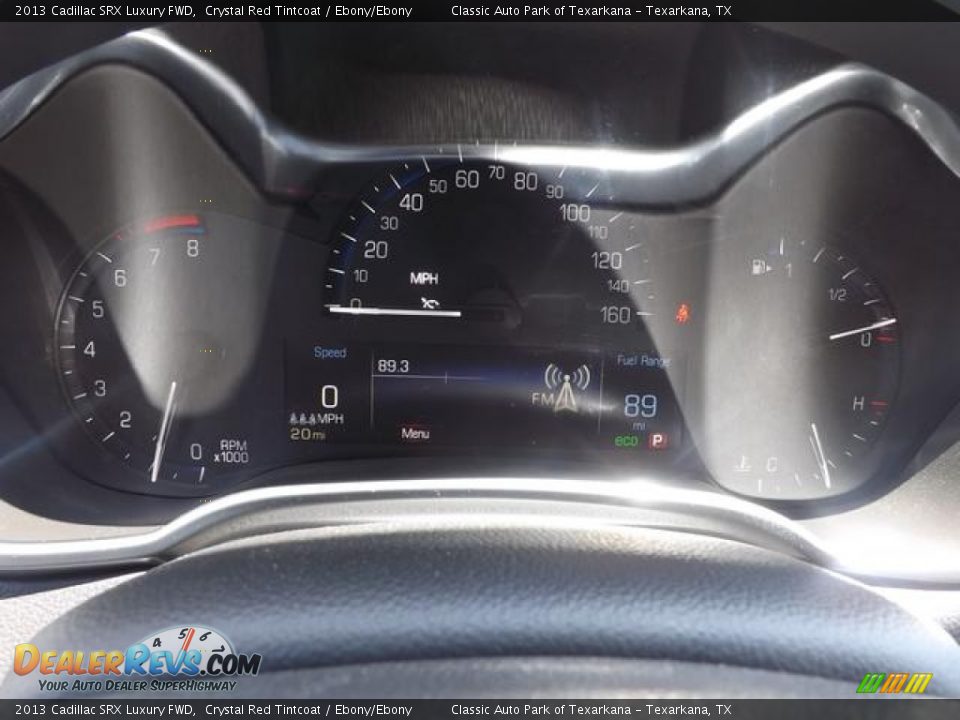 2013 Cadillac SRX Luxury FWD Crystal Red Tintcoat / Ebony/Ebony Photo #23