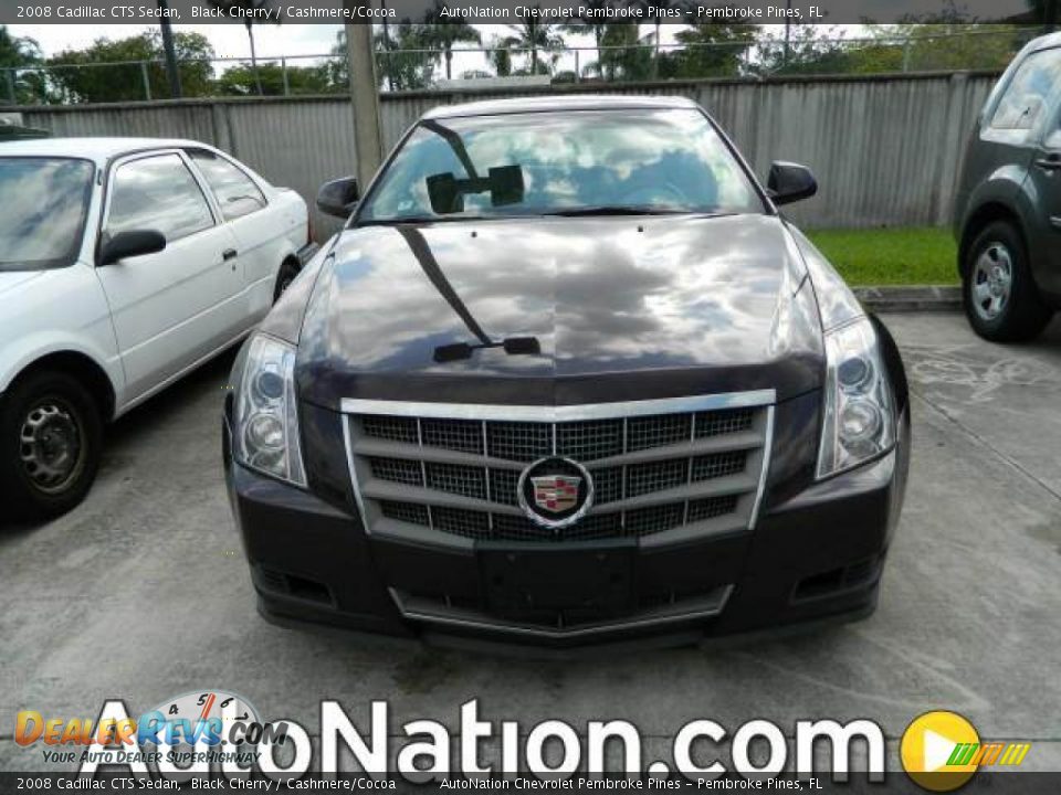 2008 Cadillac CTS Sedan Black Cherry / Cashmere/Cocoa Photo #1
