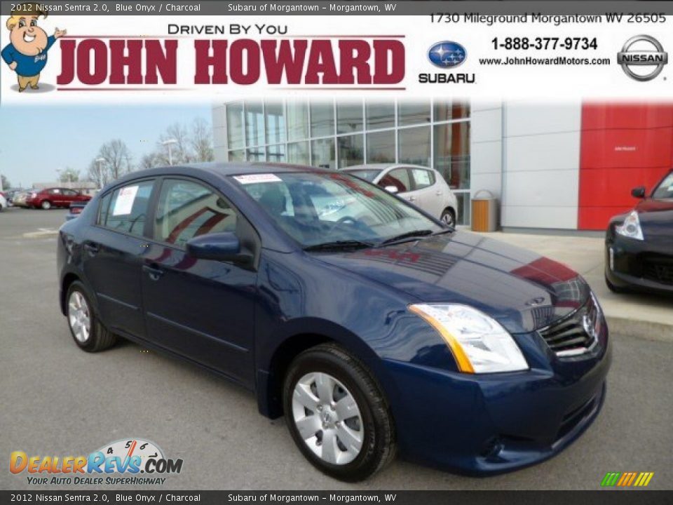 2012 Nissan Sentra 2.0 Blue Onyx / Charcoal Photo #1