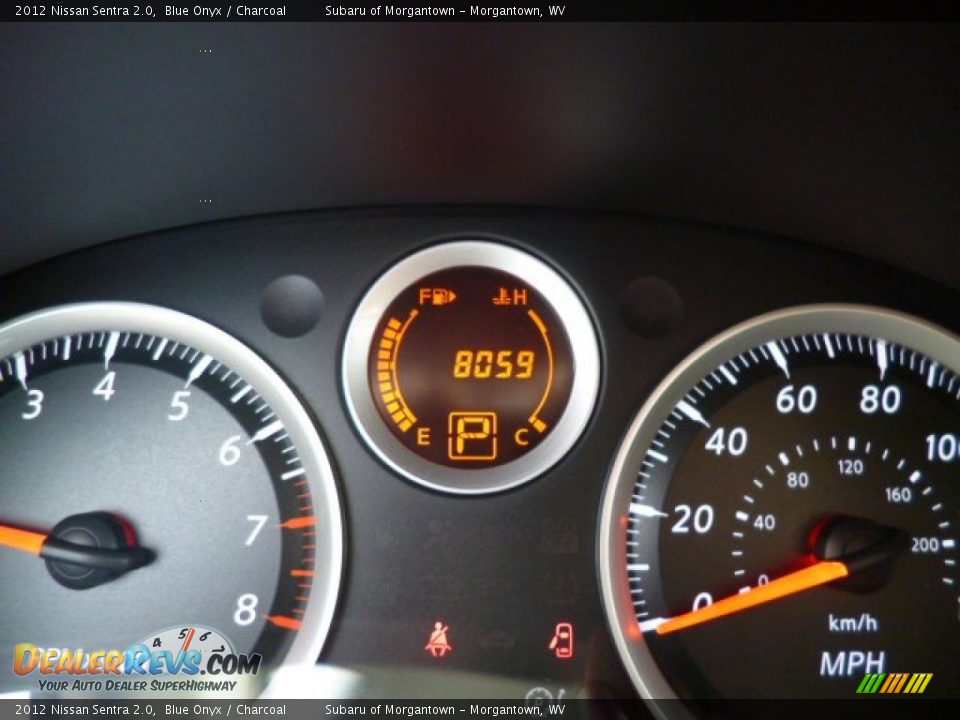 2012 Nissan Sentra 2.0 Blue Onyx / Charcoal Photo #20