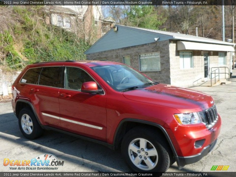 2011 Jeep Grand Cherokee Laredo 4x4 Inferno Red Crystal Pearl / Dark Graystone/Medium Graystone Photo #1