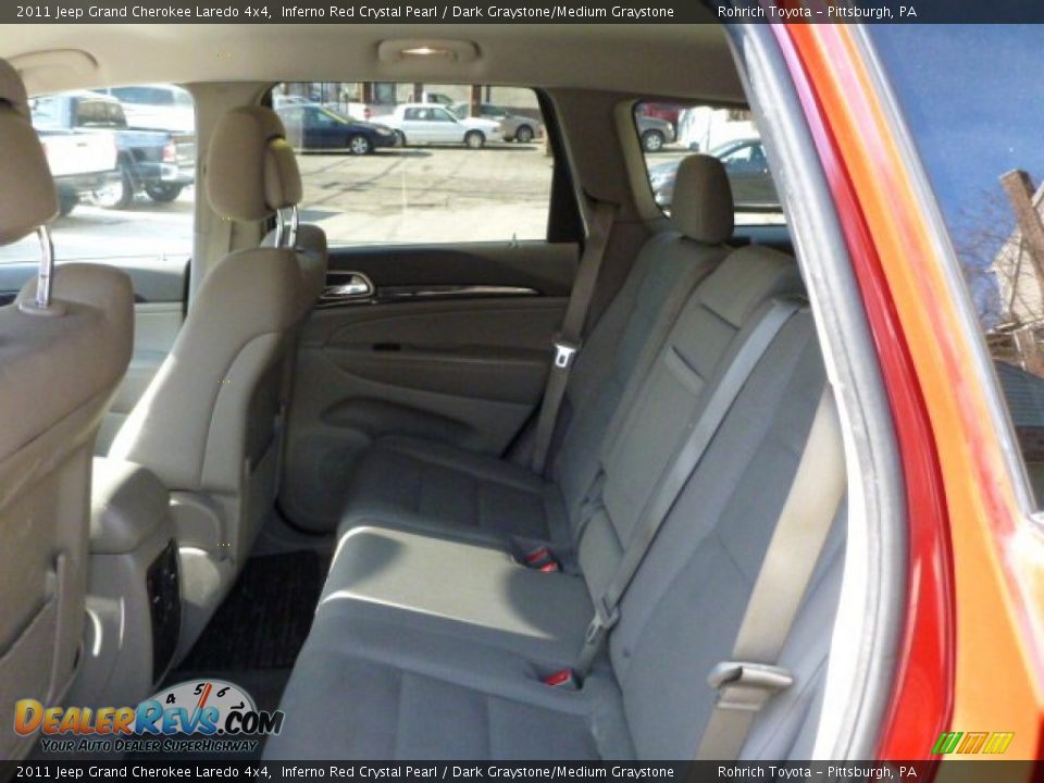 2011 Jeep Grand Cherokee Laredo 4x4 Inferno Red Crystal Pearl / Dark Graystone/Medium Graystone Photo #5