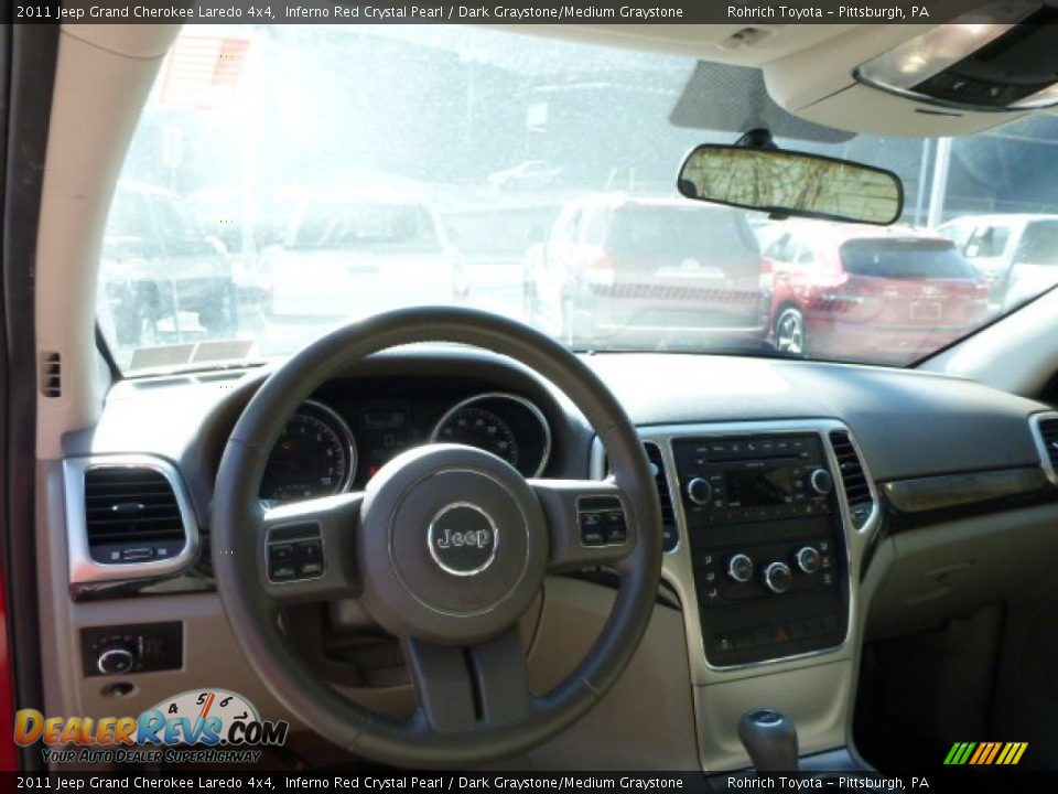 2011 Jeep Grand Cherokee Laredo 4x4 Inferno Red Crystal Pearl / Dark Graystone/Medium Graystone Photo #6