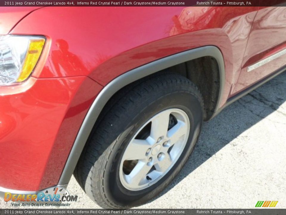 2011 Jeep Grand Cherokee Laredo 4x4 Inferno Red Crystal Pearl / Dark Graystone/Medium Graystone Photo #8