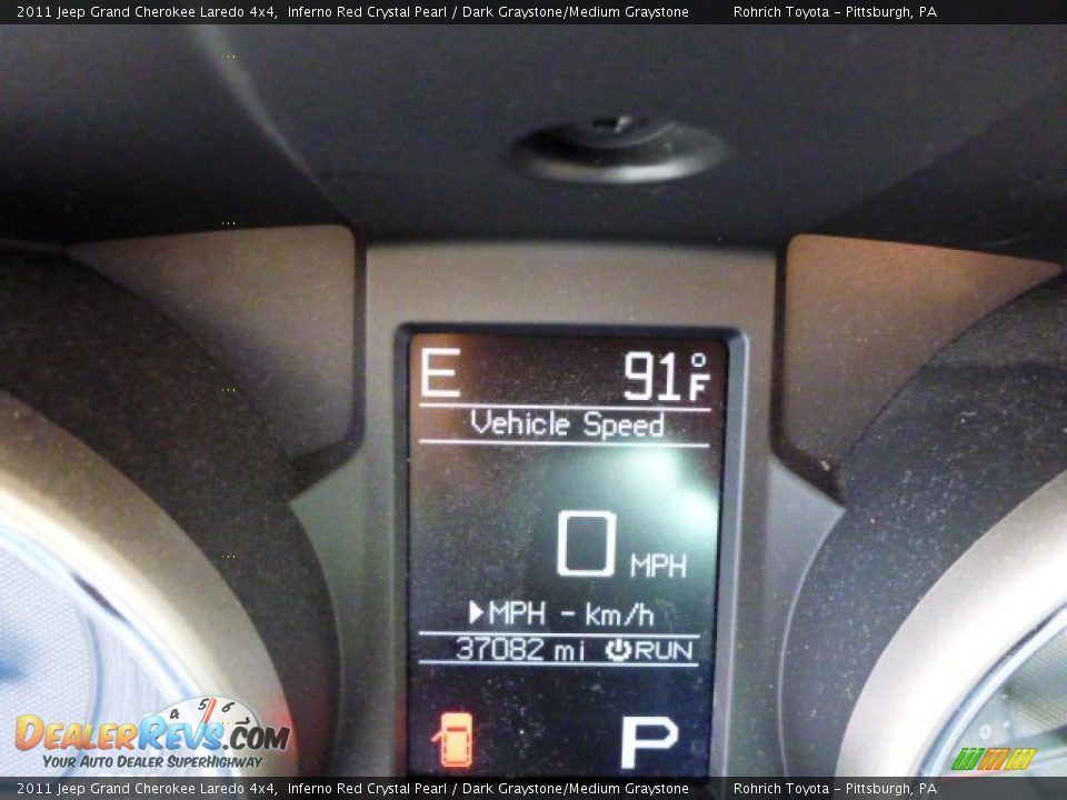 2011 Jeep Grand Cherokee Laredo 4x4 Inferno Red Crystal Pearl / Dark Graystone/Medium Graystone Photo #9