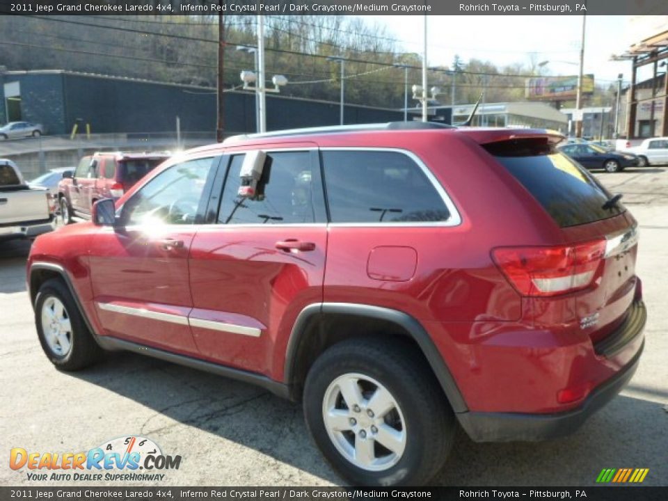 2011 Jeep Grand Cherokee Laredo 4x4 Inferno Red Crystal Pearl / Dark Graystone/Medium Graystone Photo #13