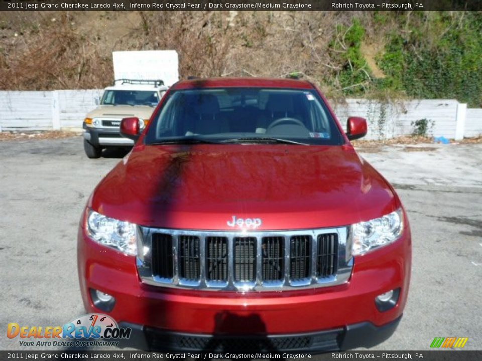 2011 Jeep Grand Cherokee Laredo 4x4 Inferno Red Crystal Pearl / Dark Graystone/Medium Graystone Photo #14