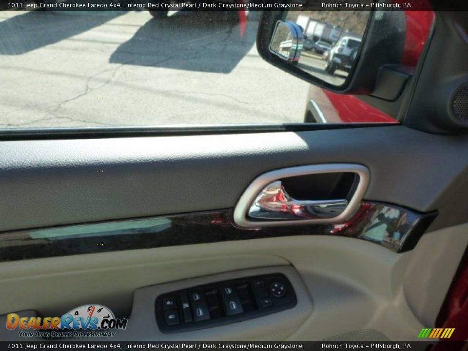 2011 Jeep Grand Cherokee Laredo 4x4 Inferno Red Crystal Pearl / Dark Graystone/Medium Graystone Photo #16
