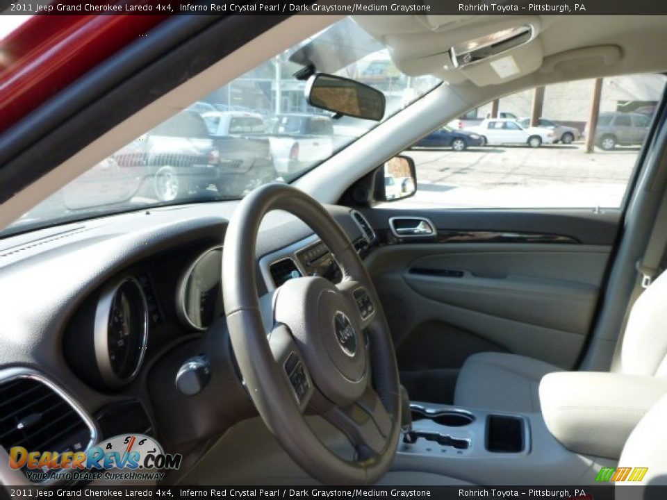 2011 Jeep Grand Cherokee Laredo 4x4 Inferno Red Crystal Pearl / Dark Graystone/Medium Graystone Photo #17