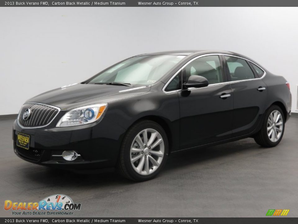 2013 Buick Verano FWD Carbon Black Metallic / Medium Titanium Photo #1