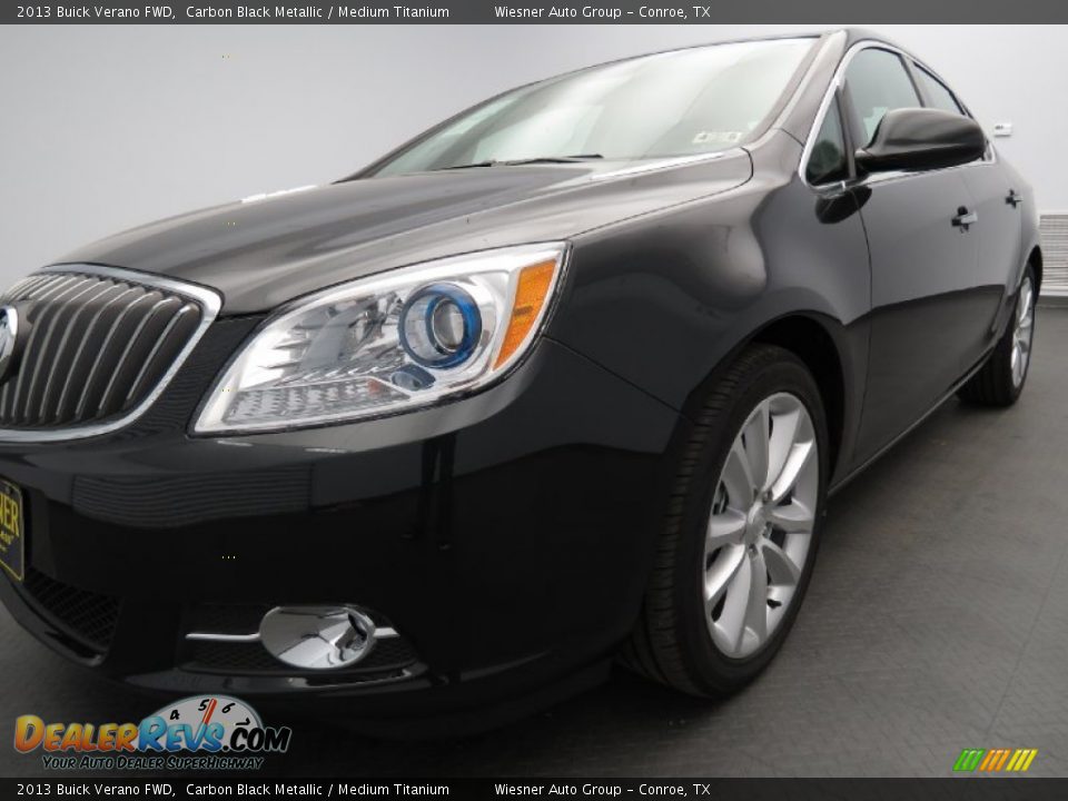 2013 Buick Verano FWD Carbon Black Metallic / Medium Titanium Photo #2