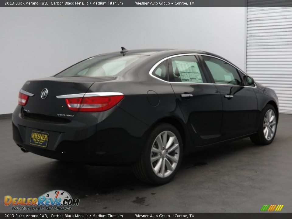 2013 Buick Verano FWD Carbon Black Metallic / Medium Titanium Photo #3
