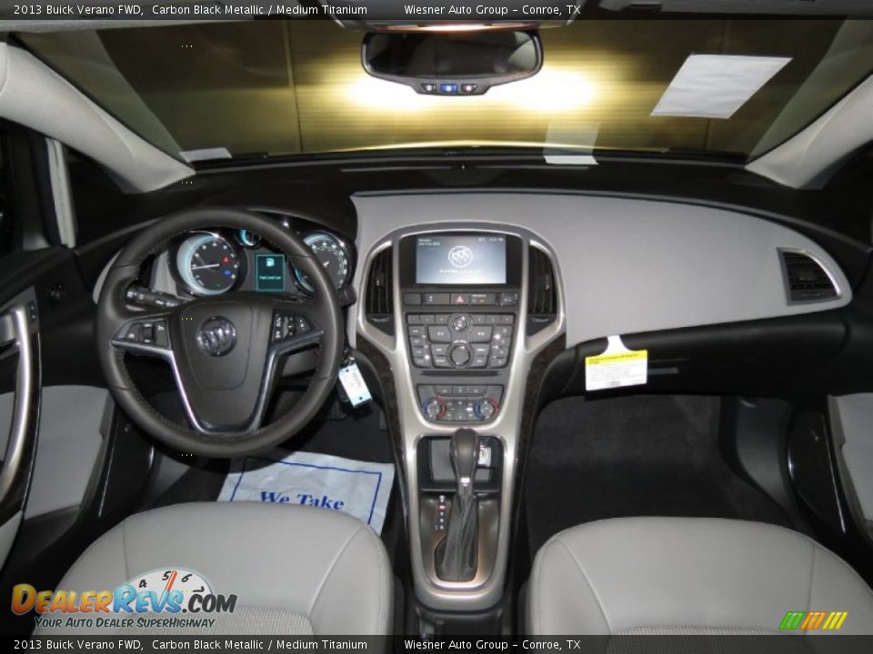 2013 Buick Verano FWD Carbon Black Metallic / Medium Titanium Photo #4