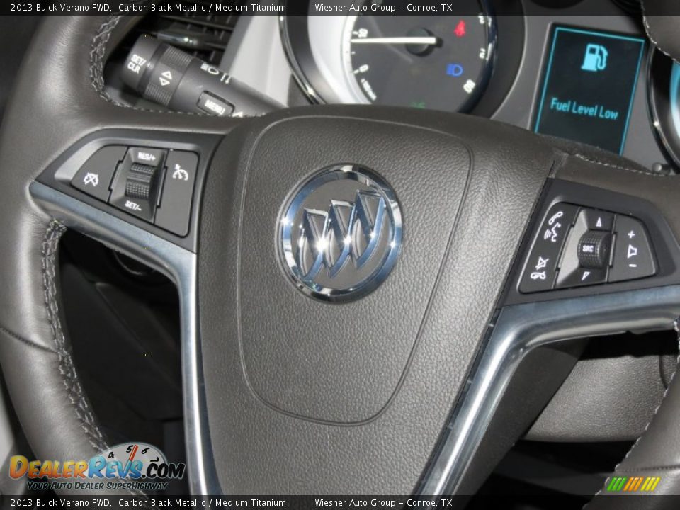 2013 Buick Verano FWD Carbon Black Metallic / Medium Titanium Photo #5