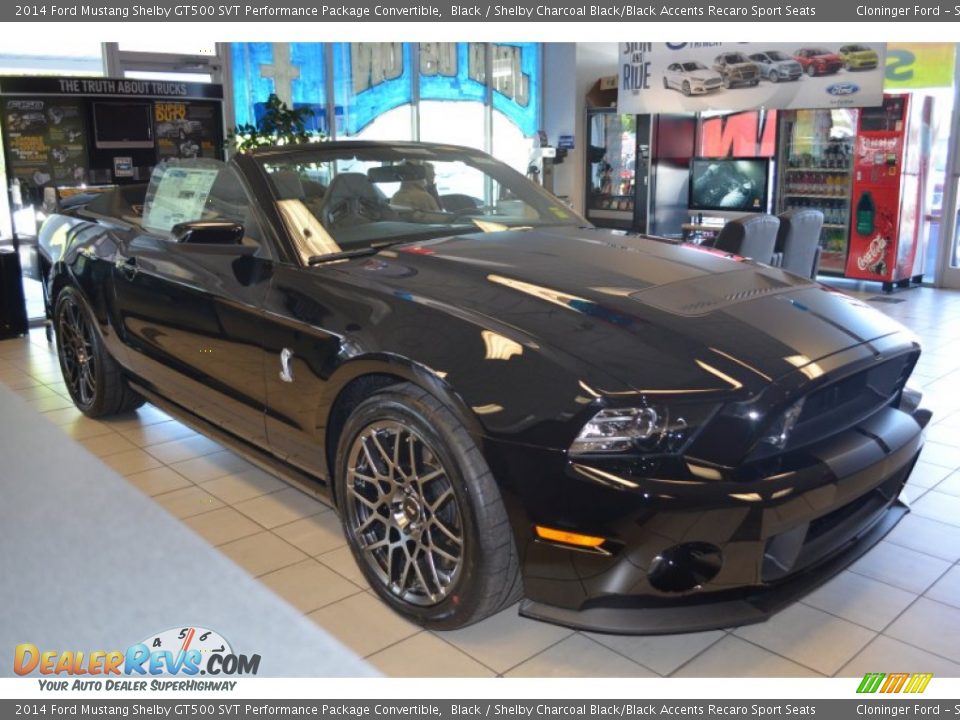Front 3/4 View of 2014 Ford Mustang Shelby GT500 SVT Performance Package Convertible Photo #1