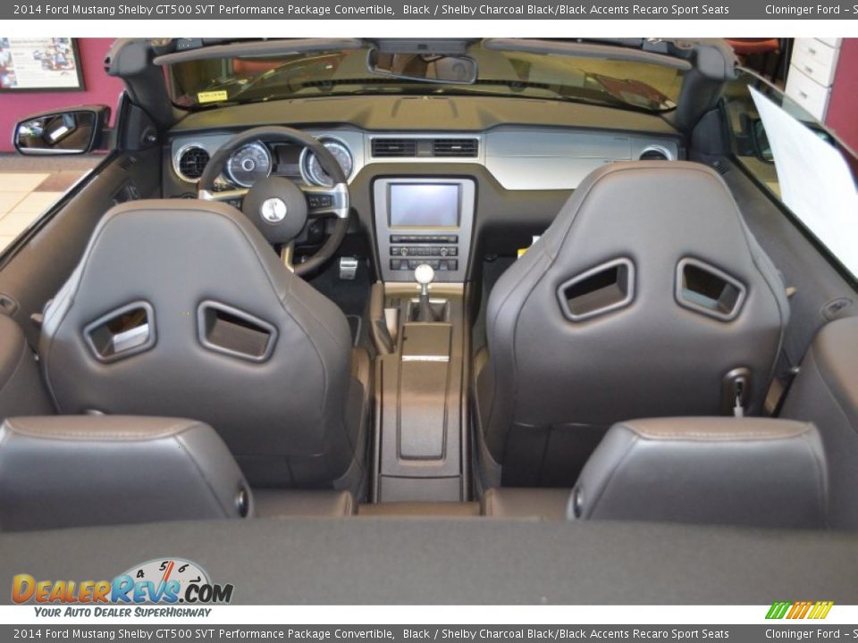 2014 Ford Mustang Shelby GT500 SVT Performance Package Convertible Black / Shelby Charcoal Black/Black Accents Recaro Sport Seats Photo #5