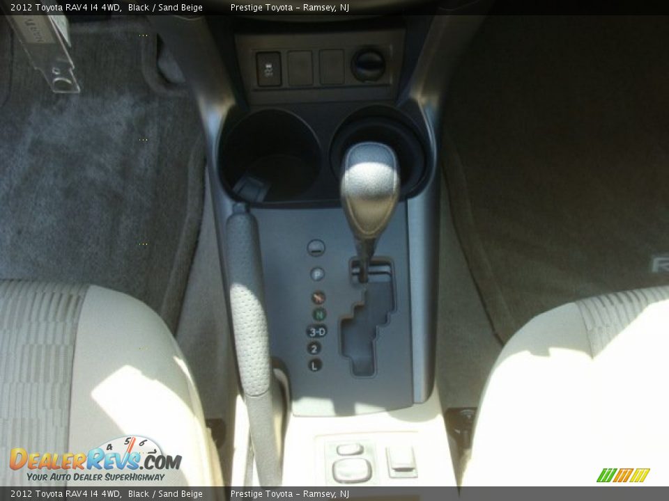 2012 Toyota RAV4 I4 4WD Black / Sand Beige Photo #12
