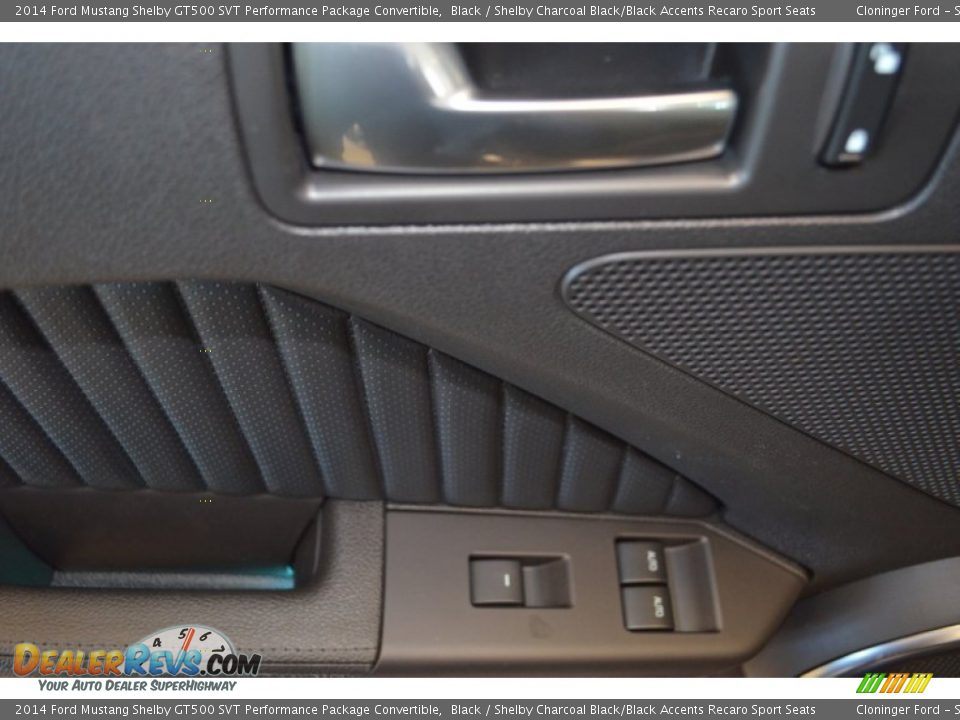 2014 Ford Mustang Shelby GT500 SVT Performance Package Convertible Black / Shelby Charcoal Black/Black Accents Recaro Sport Seats Photo #11