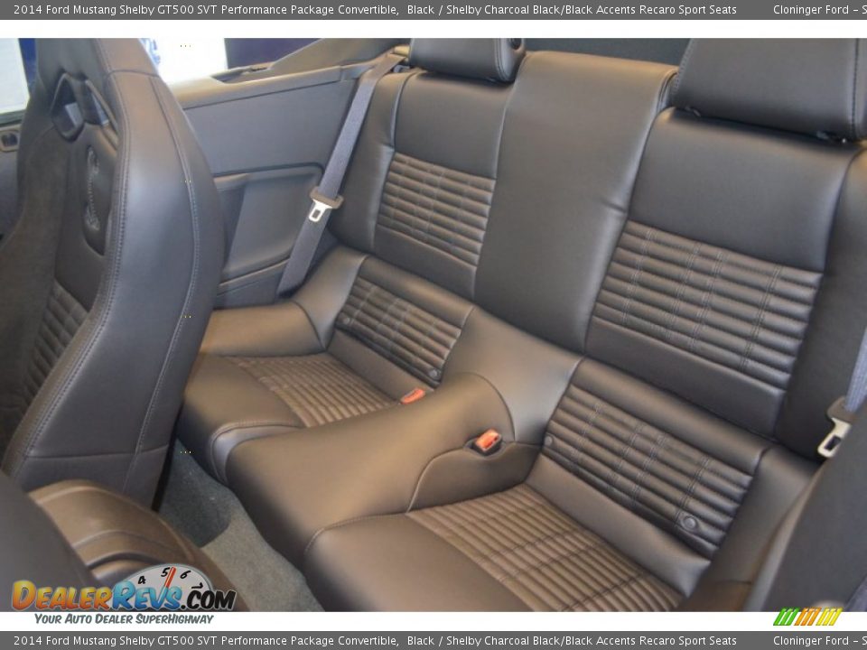 Rear Seat of 2014 Ford Mustang Shelby GT500 SVT Performance Package Convertible Photo #15