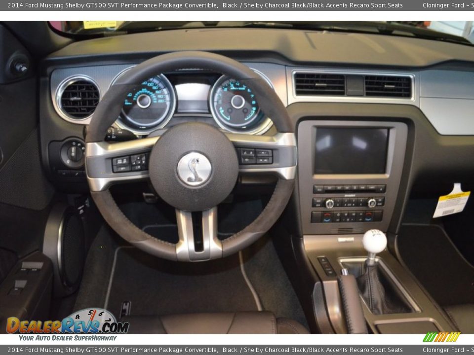 Dashboard of 2014 Ford Mustang Shelby GT500 SVT Performance Package Convertible Photo #18