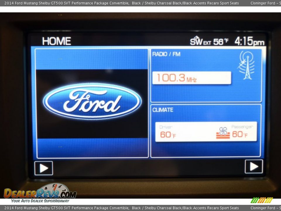 2014 Ford Mustang Shelby GT500 SVT Performance Package Convertible Black / Shelby Charcoal Black/Black Accents Recaro Sport Seats Photo #23