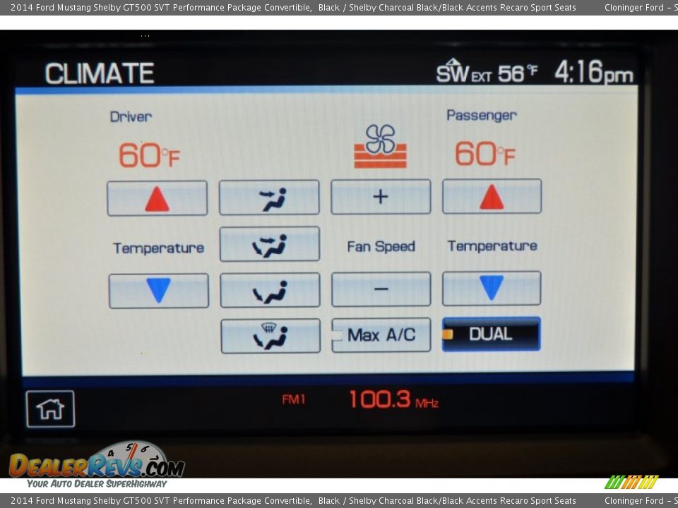 2014 Ford Mustang Shelby GT500 SVT Performance Package Convertible Black / Shelby Charcoal Black/Black Accents Recaro Sport Seats Photo #25