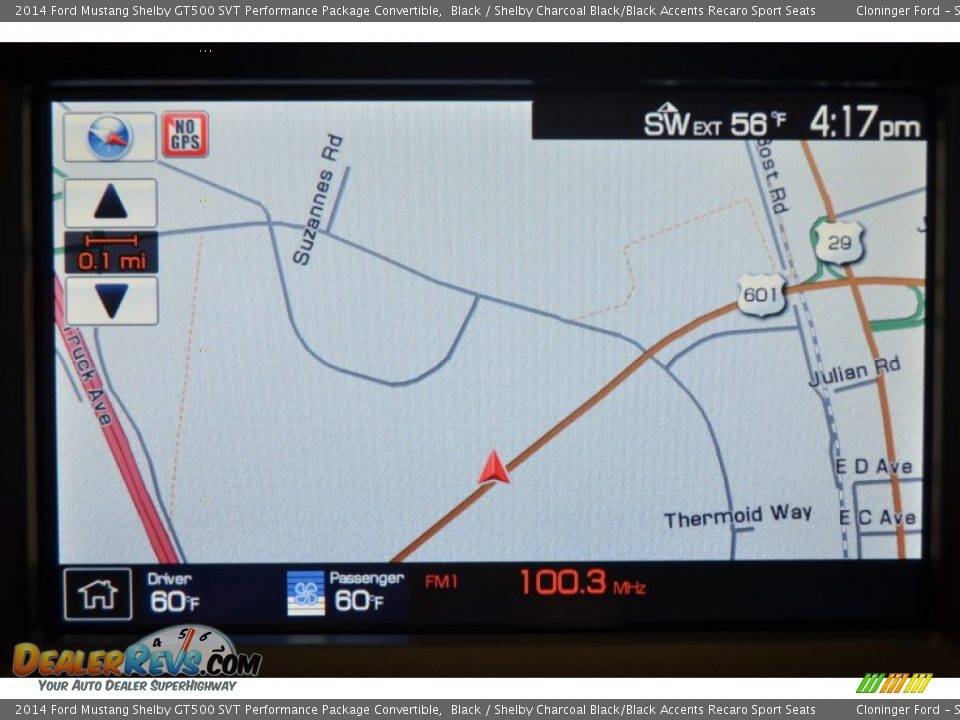 Navigation of 2014 Ford Mustang Shelby GT500 SVT Performance Package Convertible Photo #27