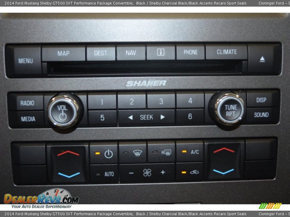 Controls of 2014 Ford Mustang Shelby GT500 SVT Performance Package Convertible Photo #28