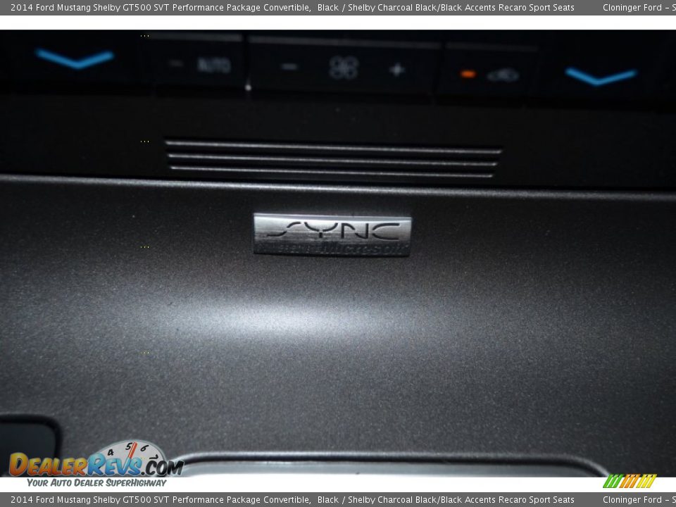 2014 Ford Mustang Shelby GT500 SVT Performance Package Convertible Black / Shelby Charcoal Black/Black Accents Recaro Sport Seats Photo #29