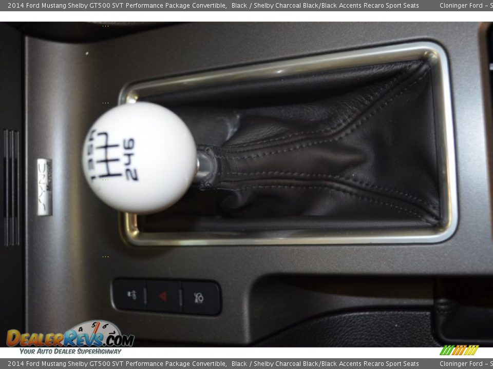 2014 Ford Mustang Shelby GT500 SVT Performance Package Convertible Black / Shelby Charcoal Black/Black Accents Recaro Sport Seats Photo #31