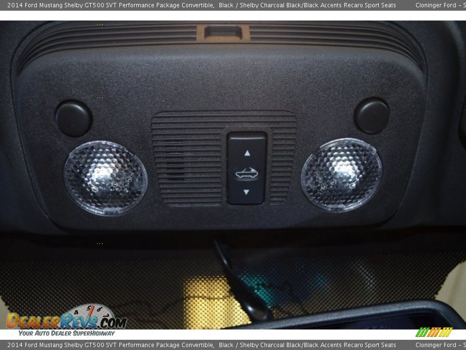 2014 Ford Mustang Shelby GT500 SVT Performance Package Convertible Black / Shelby Charcoal Black/Black Accents Recaro Sport Seats Photo #32