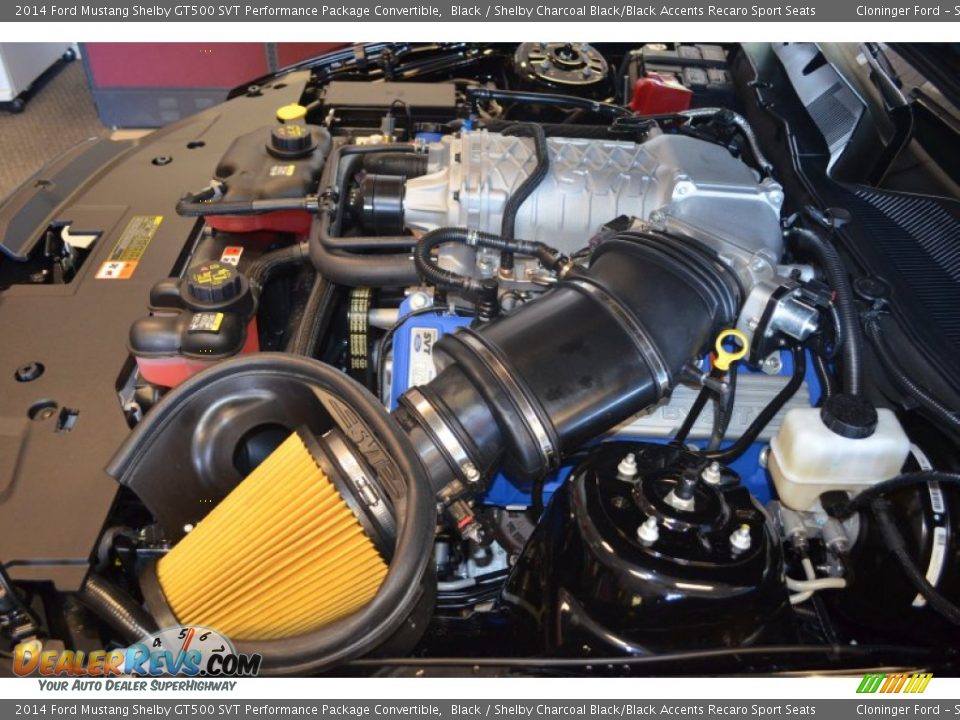 2014 Ford Mustang Shelby GT500 SVT Performance Package Convertible 5.8 Liter SVT Supercharged DOHC 32-Valve Ti-VCT V8 Engine Photo #34