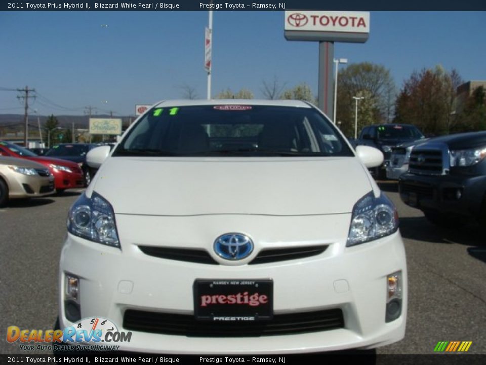 2011 Toyota Prius Hybrid II Blizzard White Pearl / Bisque Photo #2