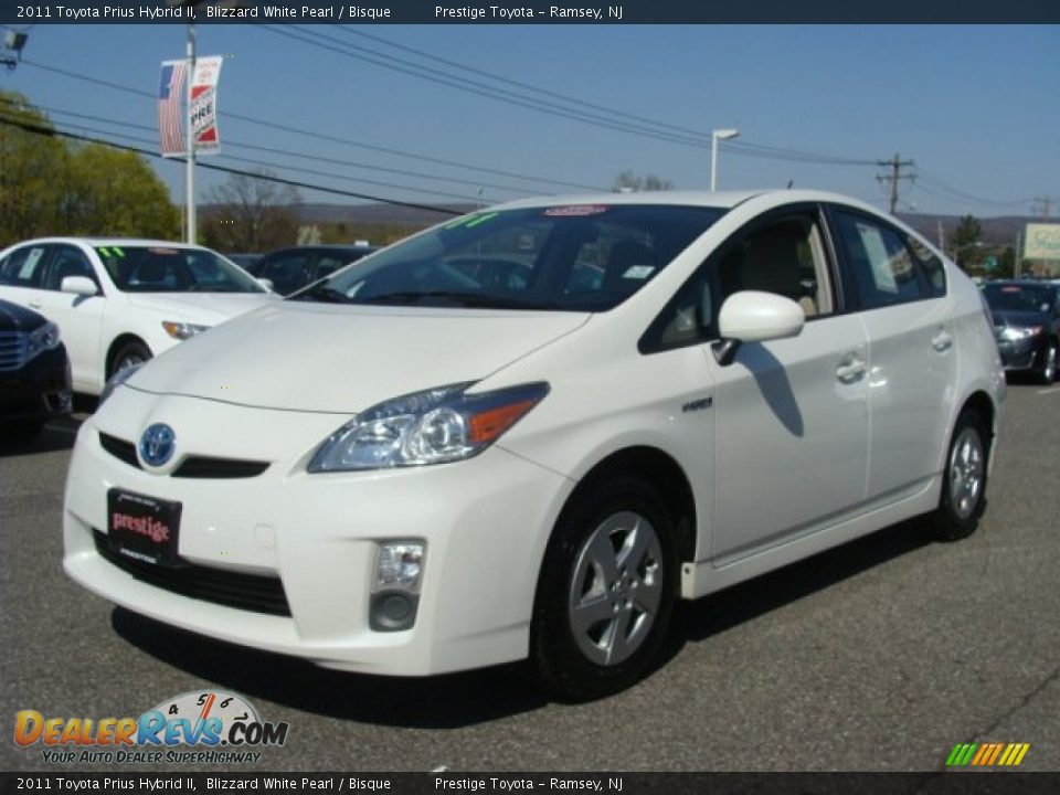 2011 Toyota Prius Hybrid II Blizzard White Pearl / Bisque Photo #3